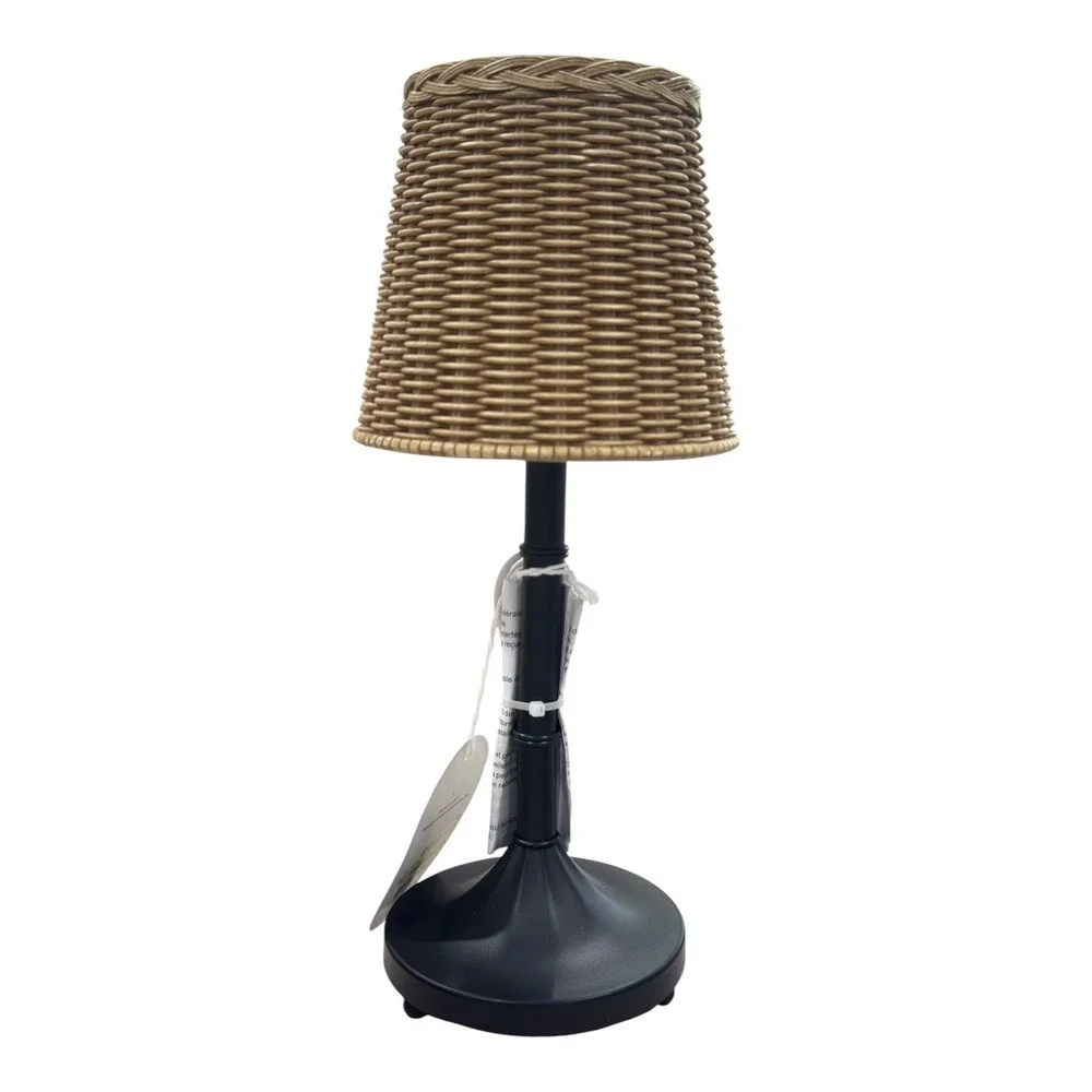 Rechargeable Woven LED Table Lamp Black - Threshold Studio McGee, Target